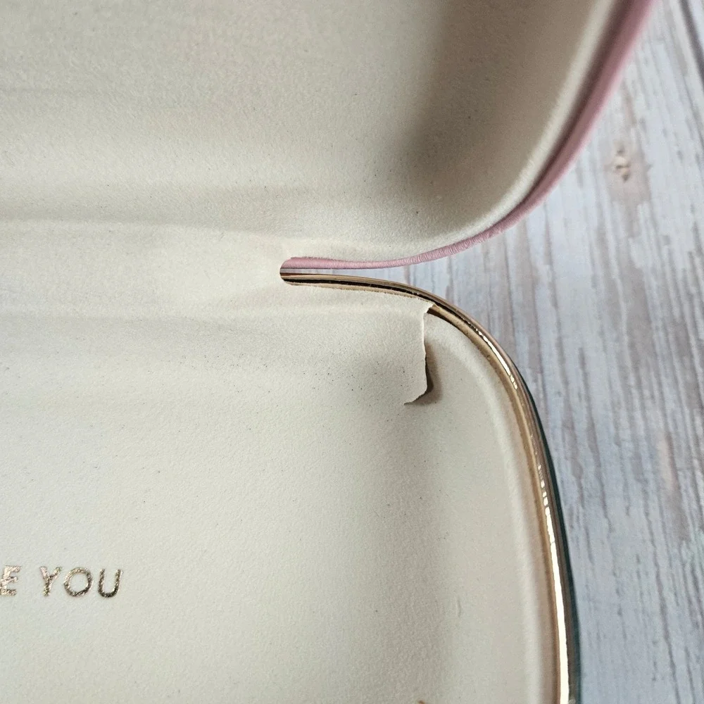 Kate Spade Calley HT8 eyeglasses, transparent pink havana acetate 52‎ 140